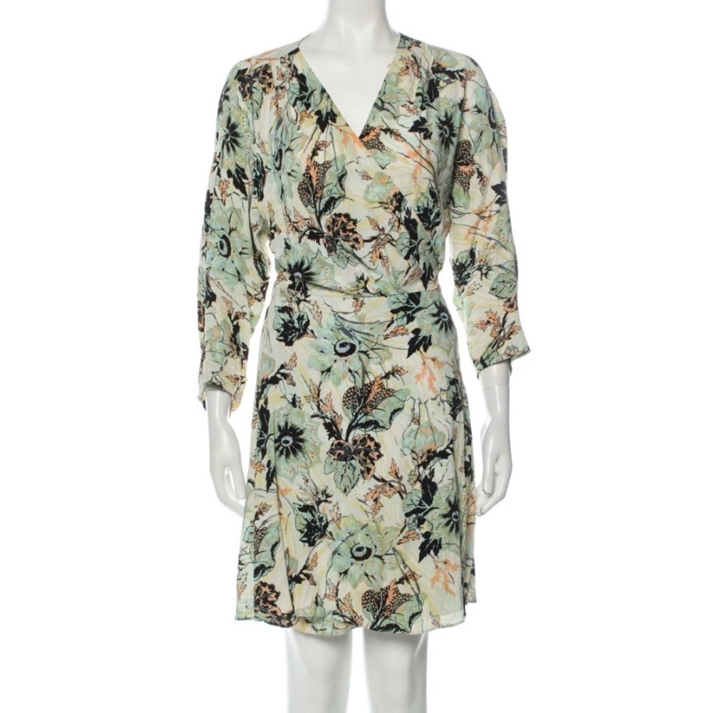Diane Von Furstenberg printed mini wrap dress